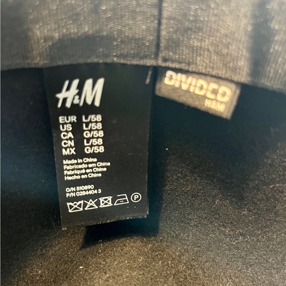 H&M Black 100% Wool Floppy Hat - Picture 4 of 4
